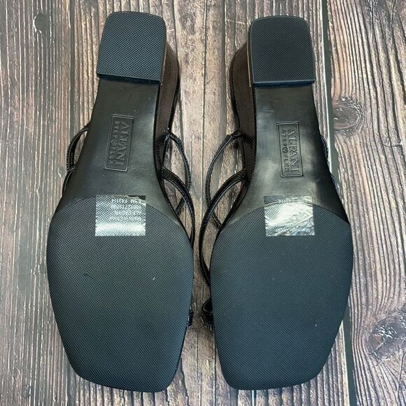Alfani Black Eadyn Wedge Sandals 6.5M - Picture 6 of 8